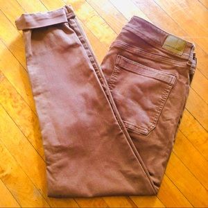 American Eagle Stretch Brown High Waisted Pant